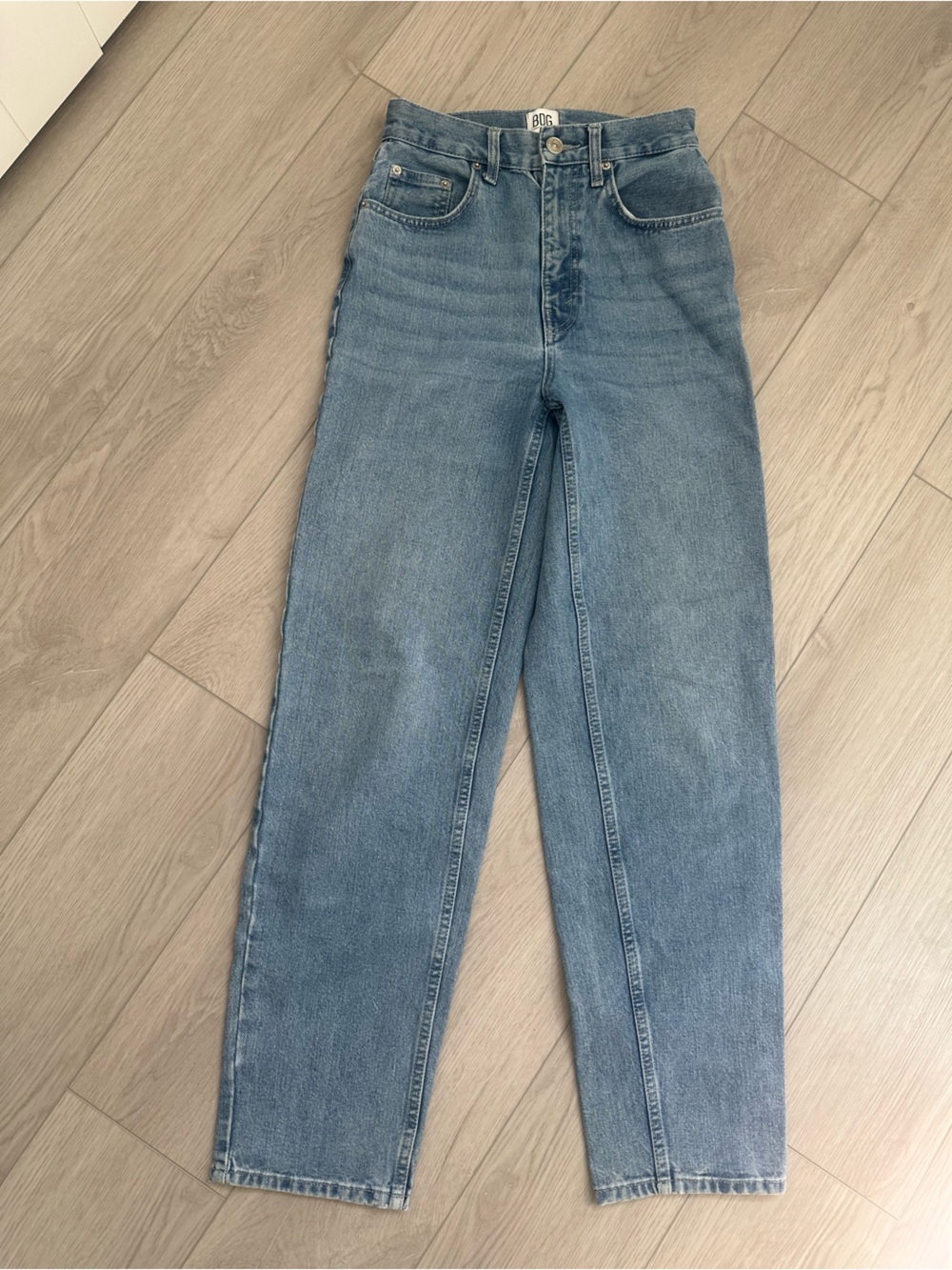 BDG Light Blue High-Rise Wide Leg Jeans